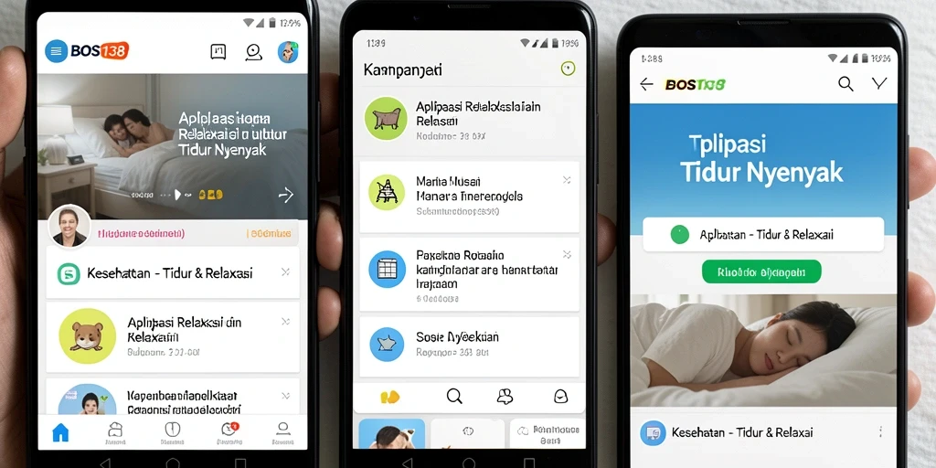 Antarmuka BOS138 menampilkan pilihan suara relaksasi yang menarik.