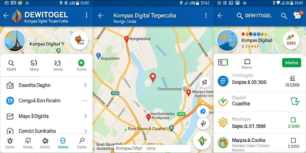 Antarmuka DEWITOGEL yang intuitif dan fungsional untuk navigasi.