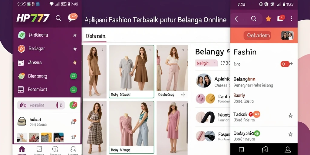 Screenshot HP777 menampilkan antarmuka belanja yang menarik dan mudah digunakan.