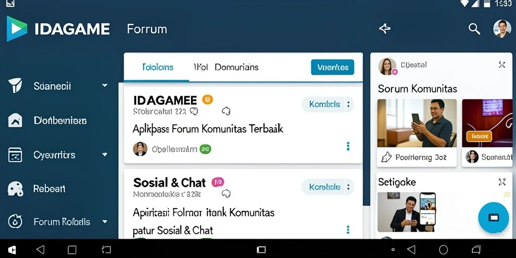 Tampilan antarmuka pengguna IDAGAME yang intuitif dan menarik.