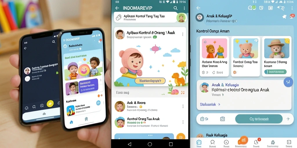 Tampilan aplikasi INDOMAREVIP untuk kontrol orang tua yang intuitif dan informatif.