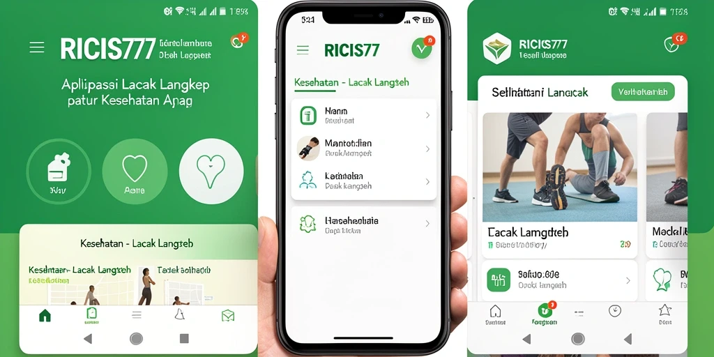 Tampilan antarmuka RICIS77 yang intuitif dan informatif.