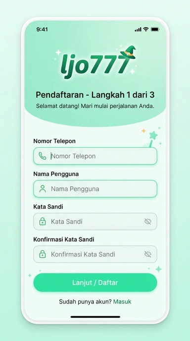 Cara Mudah Buat Akun Baru ljo777